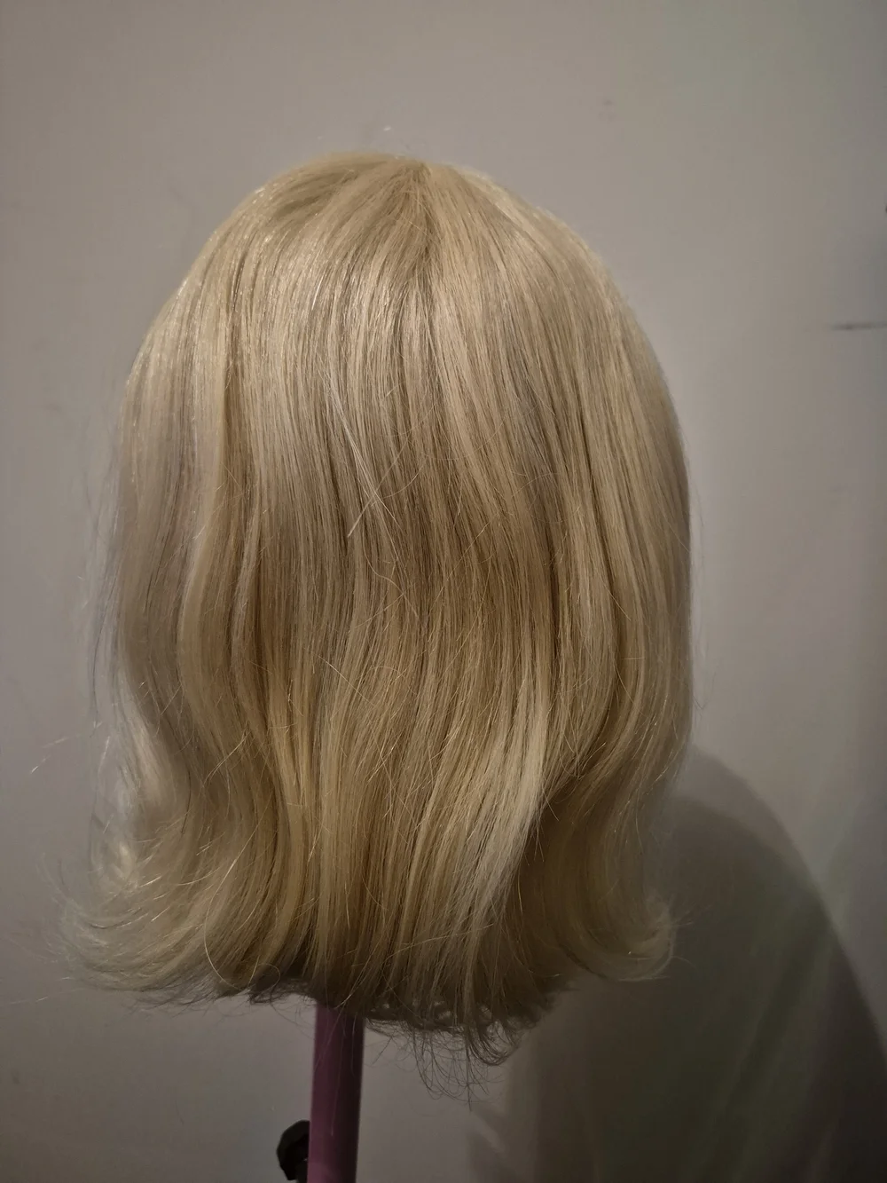 Human Hair Wig with bang - 613#Blonde